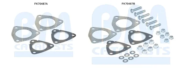 монтажен комплект, изпускателна тръба BM CATALYSTS        
