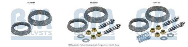 монтажен комплект, изпускателна тръба BM CATALYSTS        