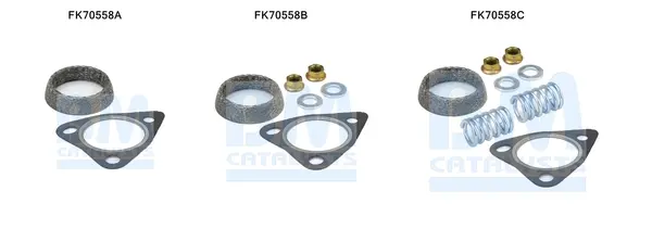 монтажен комплект, изпускателна тръба BM CATALYSTS        