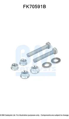 монтажен комплект, изпускателна тръба BM CATALYSTS        