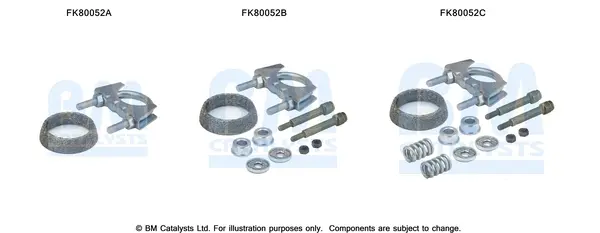 монтажен комплект, катализатор BM CATALYSTS        