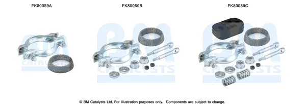 монтажен комплект, катализатор BM CATALYSTS        