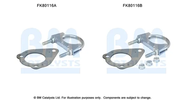 монтажен комплект, катализатор BM CATALYSTS        