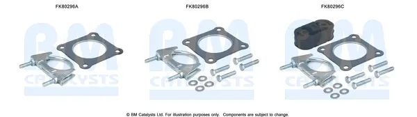 монтажен комплект, катализатор BM CATALYSTS        