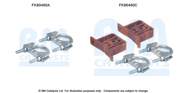 монтажен комплект, катализатор BM CATALYSTS        