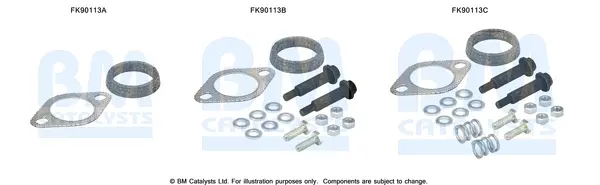 монтажен комплект, катализатор BM CATALYSTS        