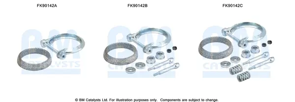 монтажен комплект, катализатор BM CATALYSTS        