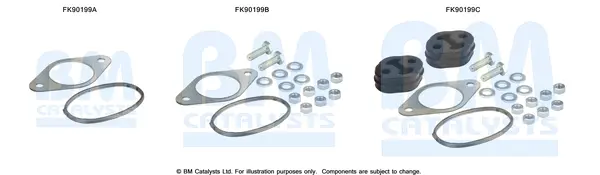 монтажен комплект, катализатор BM CATALYSTS        