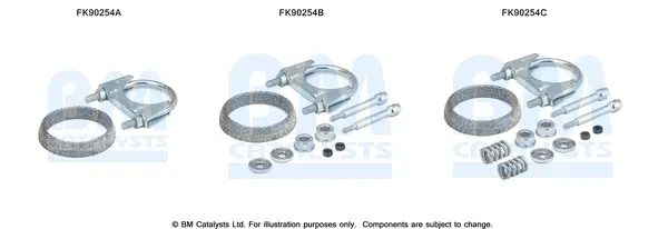 монтажен комплект, катализатор BM CATALYSTS        
