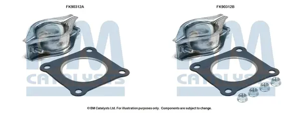 монтажен комплект, катализатор BM CATALYSTS        