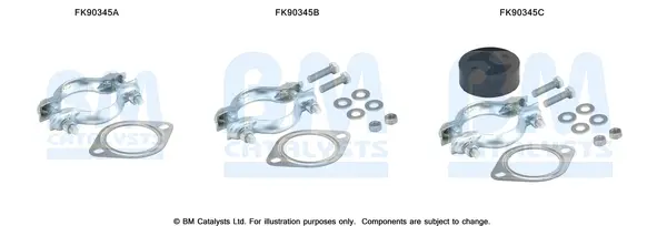 монтажен комплект, катализатор BM CATALYSTS        