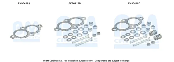 монтажен комплект, катализатор BM CATALYSTS        
