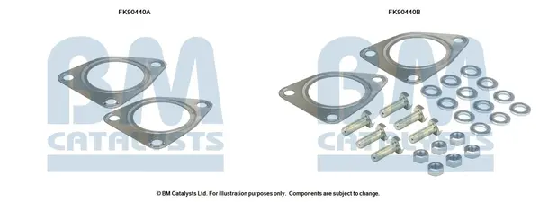 монтажен комплект, катализатор BM CATALYSTS        