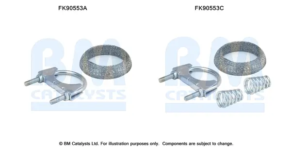 монтажен комплект, катализатор BM CATALYSTS        