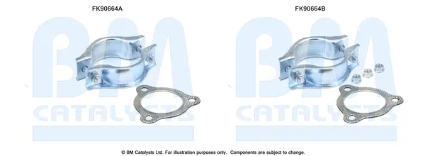 монтажен комплект, катализатор BM CATALYSTS        