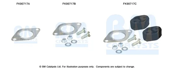 монтажен комплект, катализатор BM CATALYSTS        