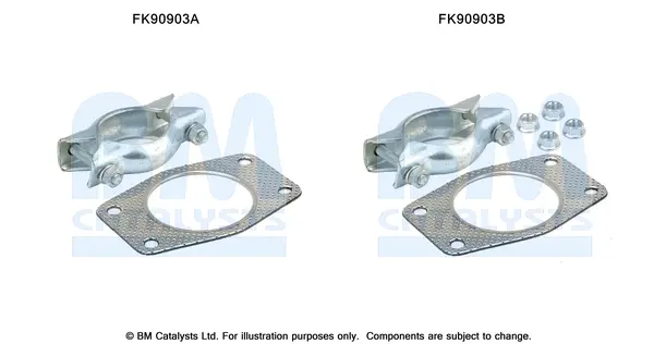 монтажен комплект, катализатор BM CATALYSTS        