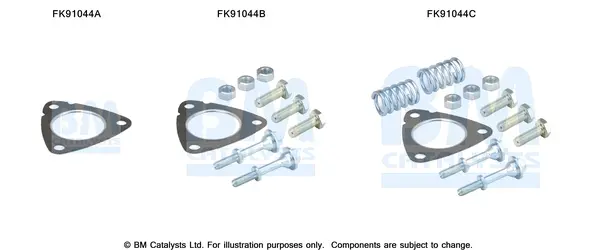 монтажен комплект, катализатор BM CATALYSTS        