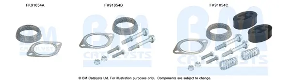 монтажен комплект, катализатор BM CATALYSTS        