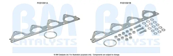 монтажен комплект, катализатор BM CATALYSTS        
