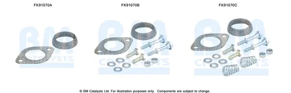монтажен комплект, катализатор BM CATALYSTS        