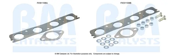 монтажен комплект, катализатор BM CATALYSTS        