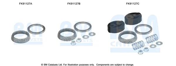 монтажен комплект, катализатор BM CATALYSTS        