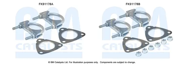 монтажен комплект, катализатор BM CATALYSTS        