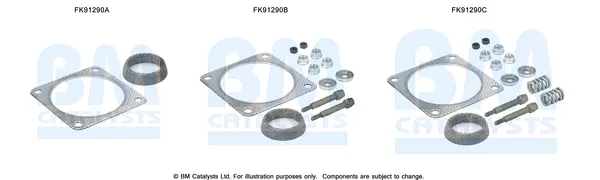 монтажен комплект, катализатор BM CATALYSTS        
