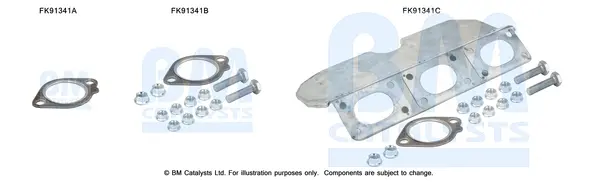 монтажен комплект, катализатор BM CATALYSTS        