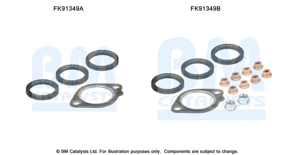 монтажен комплект, катализатор BM CATALYSTS        