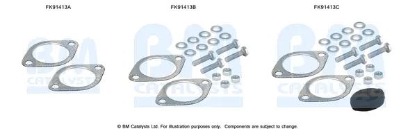 монтажен комплект, катализатор BM CATALYSTS        