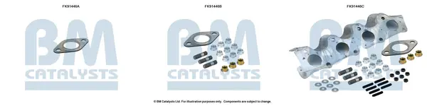 монтажен комплект, катализатор BM CATALYSTS        