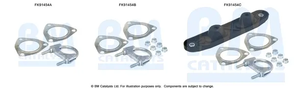монтажен комплект, катализатор BM CATALYSTS        