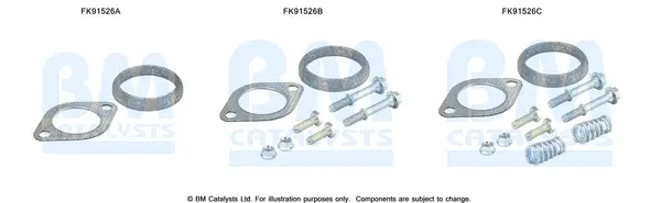 монтажен комплект, катализатор BM CATALYSTS        