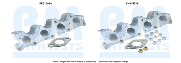 монтажен комплект, катализатор BM CATALYSTS        