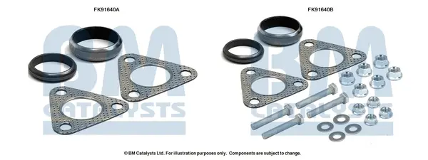 монтажен комплект, катализатор BM CATALYSTS        