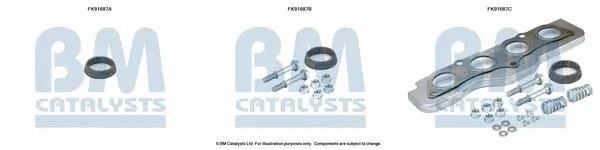 монтажен комплект, катализатор BM CATALYSTS        