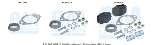 монтажен комплект, катализатор BM CATALYSTS        