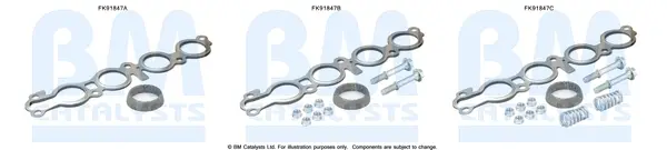 монтажен комплект, катализатор BM CATALYSTS        