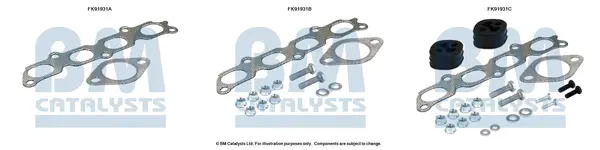 монтажен комплект, катализатор BM CATALYSTS        