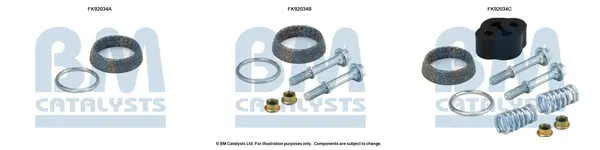 монтажен комплект, катализатор BM CATALYSTS        