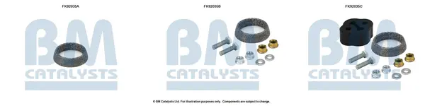 монтажен комплект, катализатор BM CATALYSTS        