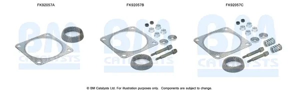монтажен комплект, катализатор BM CATALYSTS        
