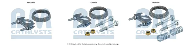 монтажен комплект, катализатор BM CATALYSTS        
