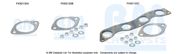 монтажен комплект, катализатор BM CATALYSTS        