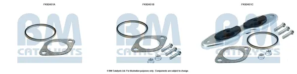 монтажен комплект, катализатор BM CATALYSTS        