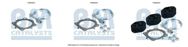 монтажен комплект, катализатор BM CATALYSTS        