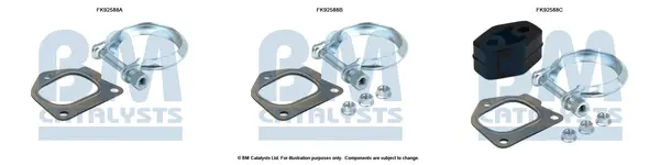 монтажен комплект, катализатор BM CATALYSTS        