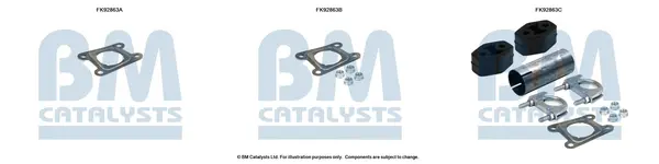 монтажен комплект, катализатор BM CATALYSTS        